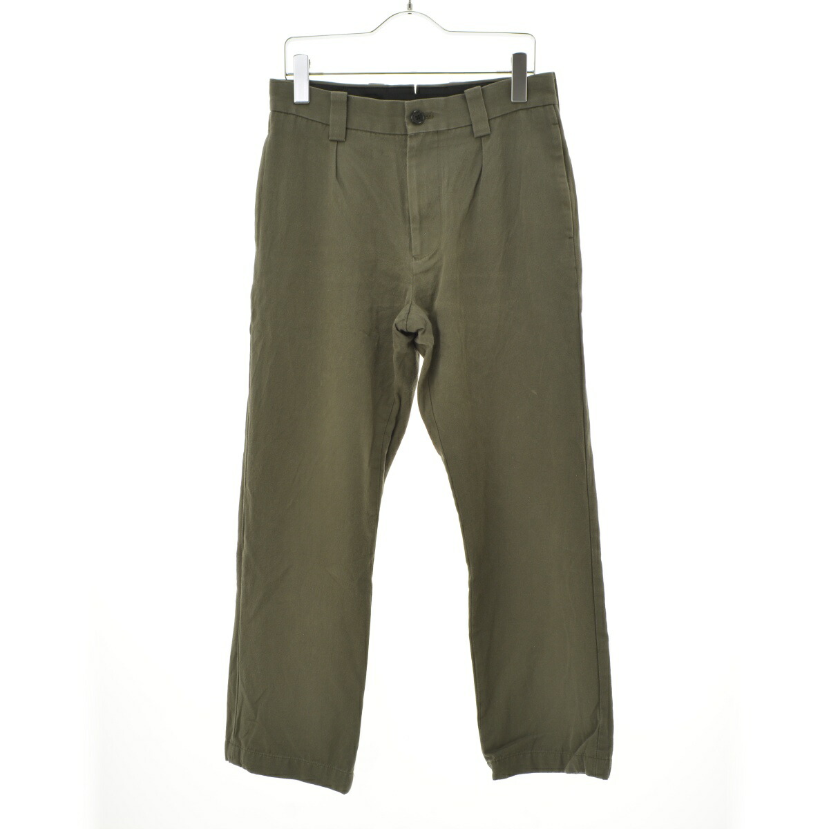 美品・23SS✨マーガレットハウエル コットンツイルパンツ ダークグリーン M 8003001419408_2.jpg