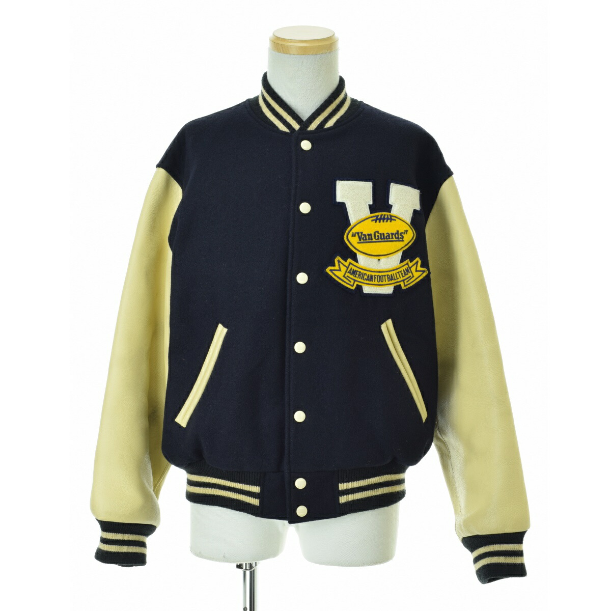 VAN JACKET スタジャン 限定　M 濃紺・ベージュ　バックロゴなし 5月3日～】プレミアムシリーズ先行受注会開催のお知らせ - VAN STORE