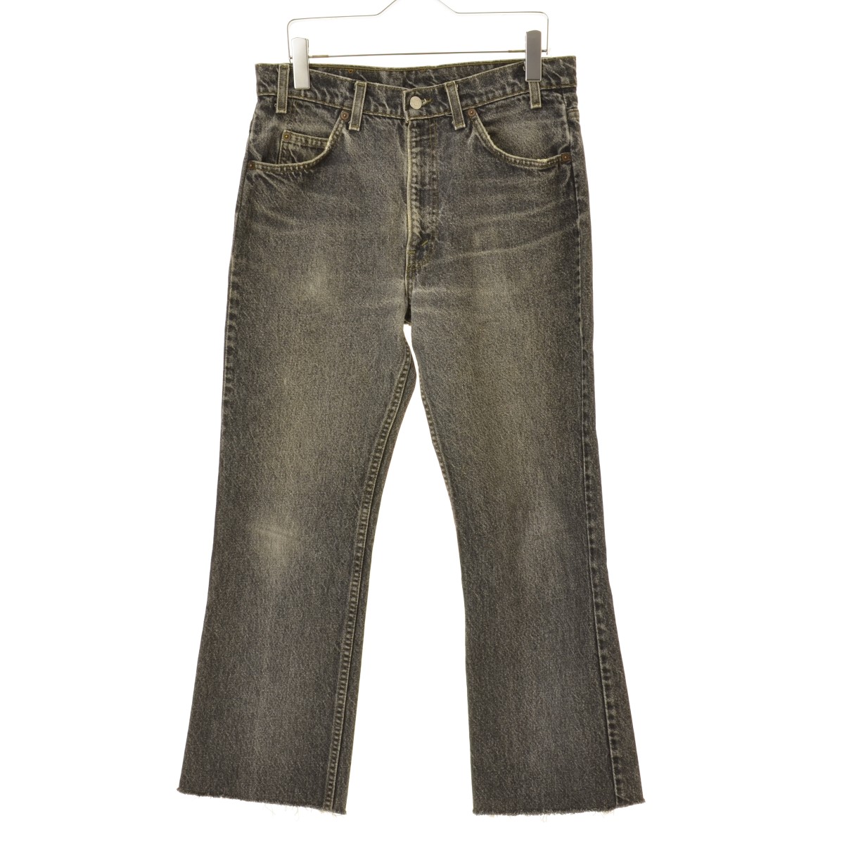 【中古】LEVIS / リーバイス 90s USA製 40517 オレンジタブ 先染め ブラック カットオフデニムパンツ【cacgaeac-m】