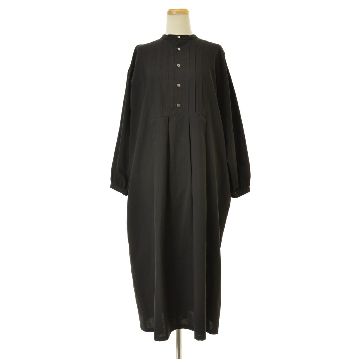 【中古】【期間限定値下げ】GRANDMA MAMA DAUGHTER / グランマ ママ ドーターtoro 24AW TE2433831 2WAY タック長袖ワンピース【cacfabcb-l】｜ブランド古着の買取販売カンフル