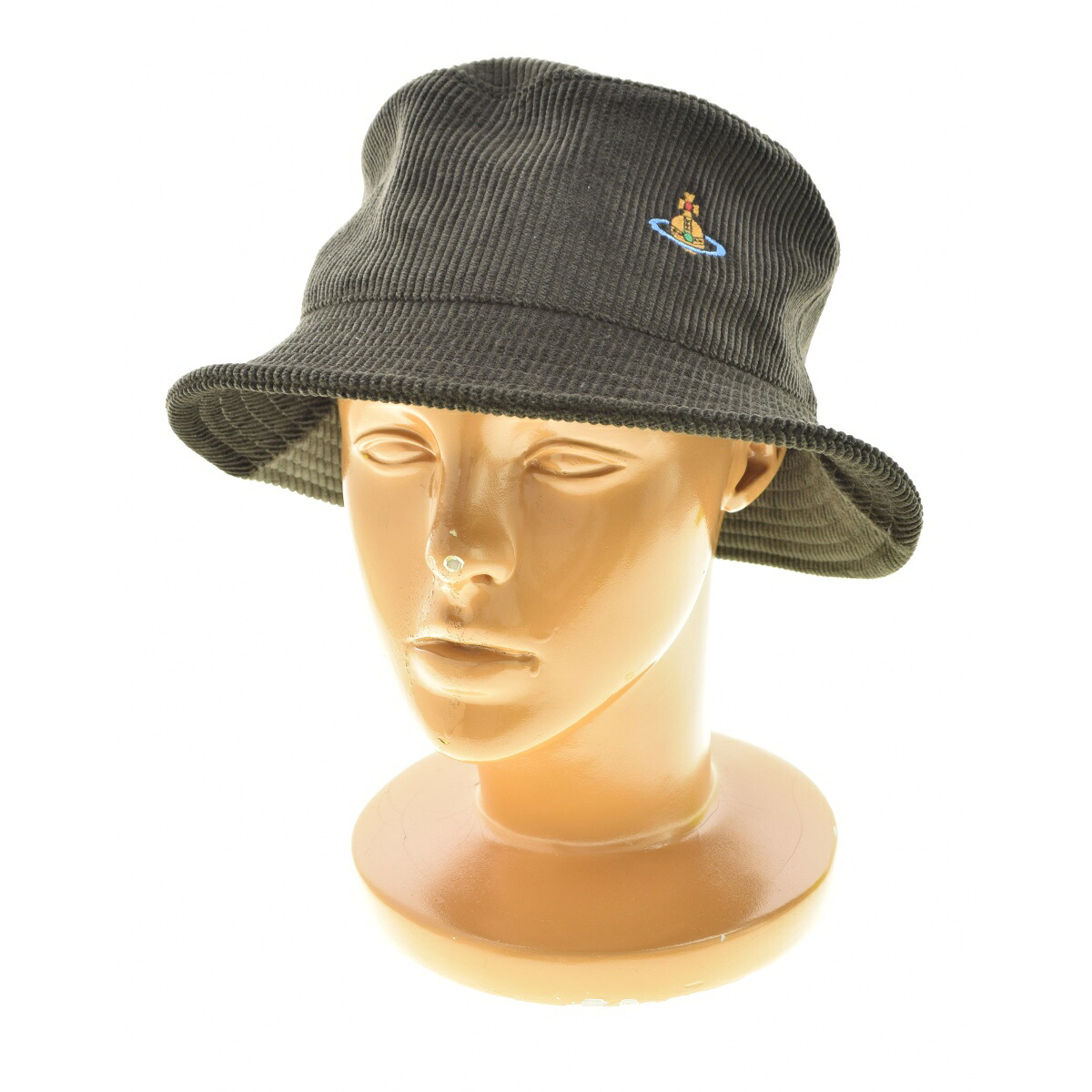 【中古】【期間限定値下げ】VIVIENNE WESTWOOD / ヴィヴィアンウエストウッド24AW 81020009-W00W4 BUCKET HAT オーブ刺繍 コーデュロイ バケットハット【cacgagbb-z】|ブランド古着の買取販売カンフル