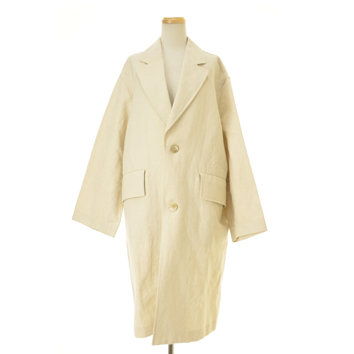 【中古】【期間限定値下げ】GALERIE VIE / ギャルリーヴィー 23-08-11-08134 コットンリネンマットクロス チェスターコート【cacgadci-l】