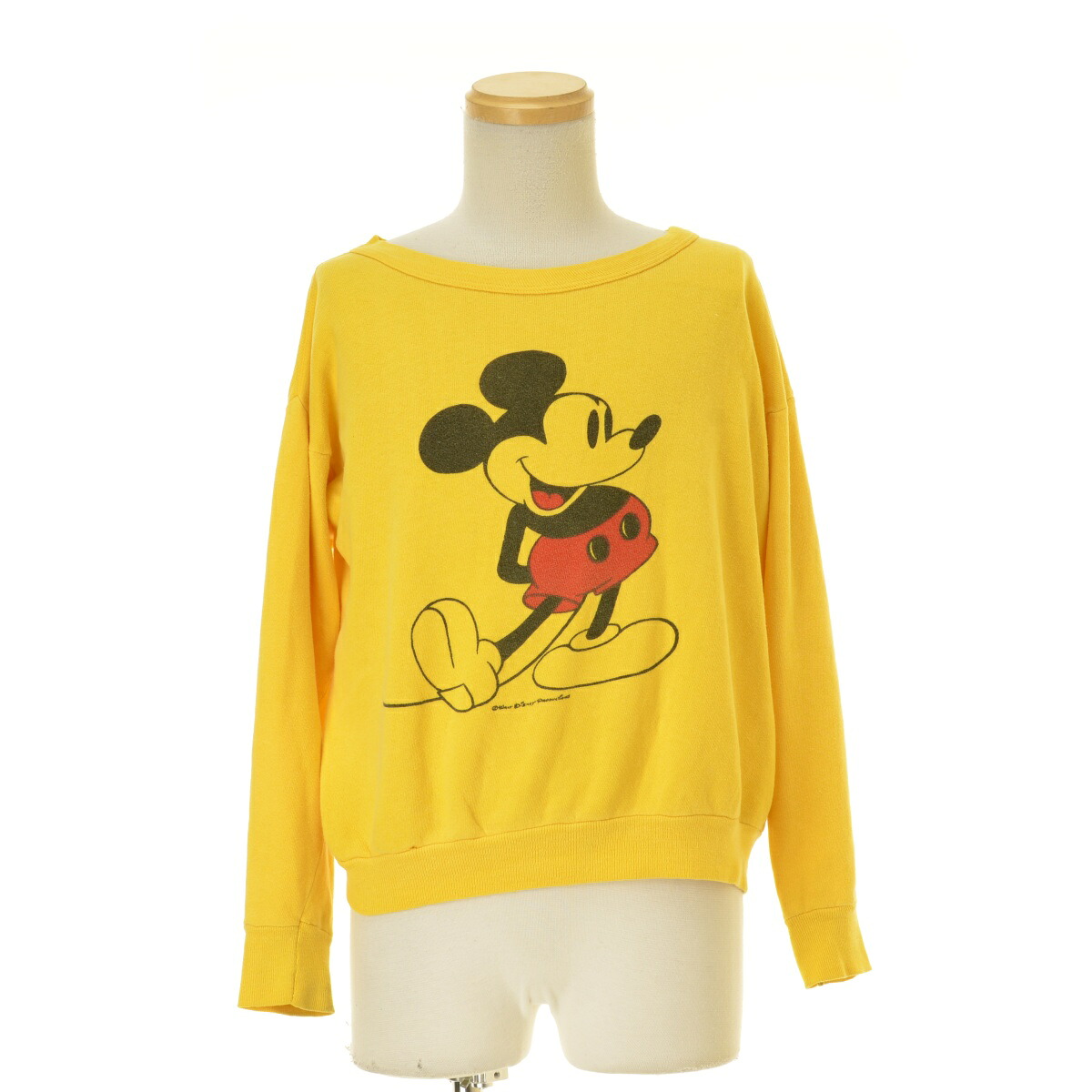 【中古】VINTAGE / ヴィンテージ60s～ ミッキープリント ユニセック長袖スウェット【cacgabac-m】｜ブランド古着の買取販売カンフル