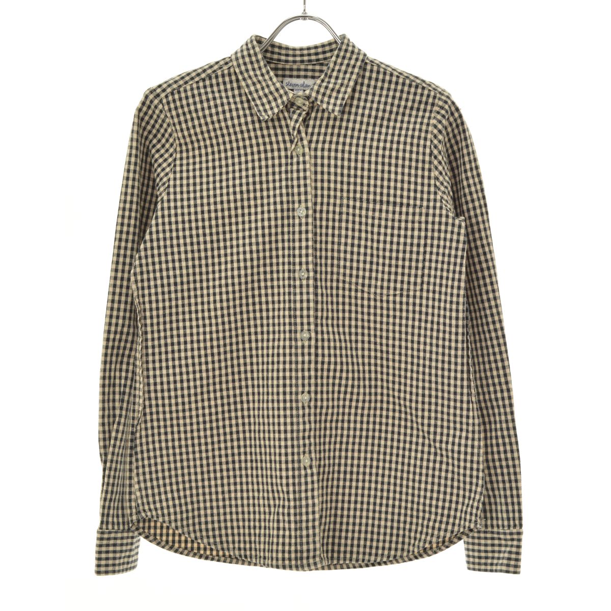 楽天市場】STEVEN ALAN スティーブンアラン シャツ ギンガム