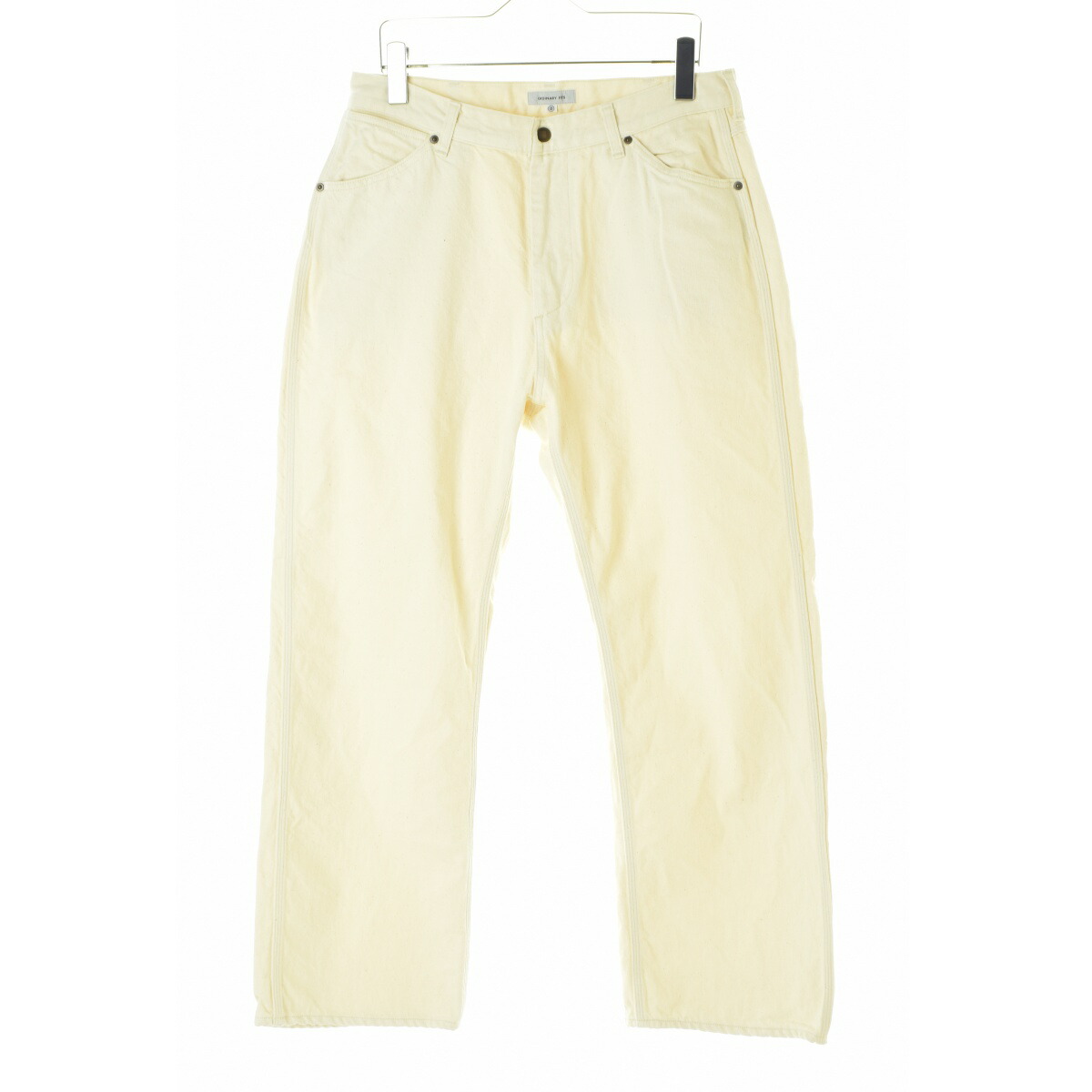 【中古】Ordinary fits / オーディナリーフィッツ ネップ ECRUデニムパンツ【cacgadbe-l】