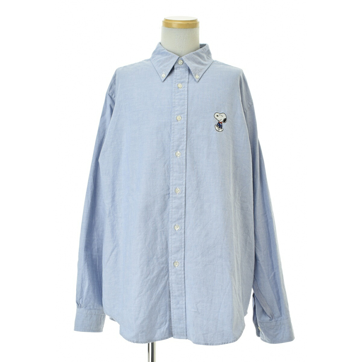 【中古】【期間限定値下げ】BROOKS BROTHERS × PEANUTS / ブルックスブラザーズ × ピーナッツ24SS 330001620 スーピマコットン スヌーピーエンブロイダリー スポーツシャツ Traditional Fit長袖シャツ【cacgahad-m】|ブランド古着の買取販売カンフル