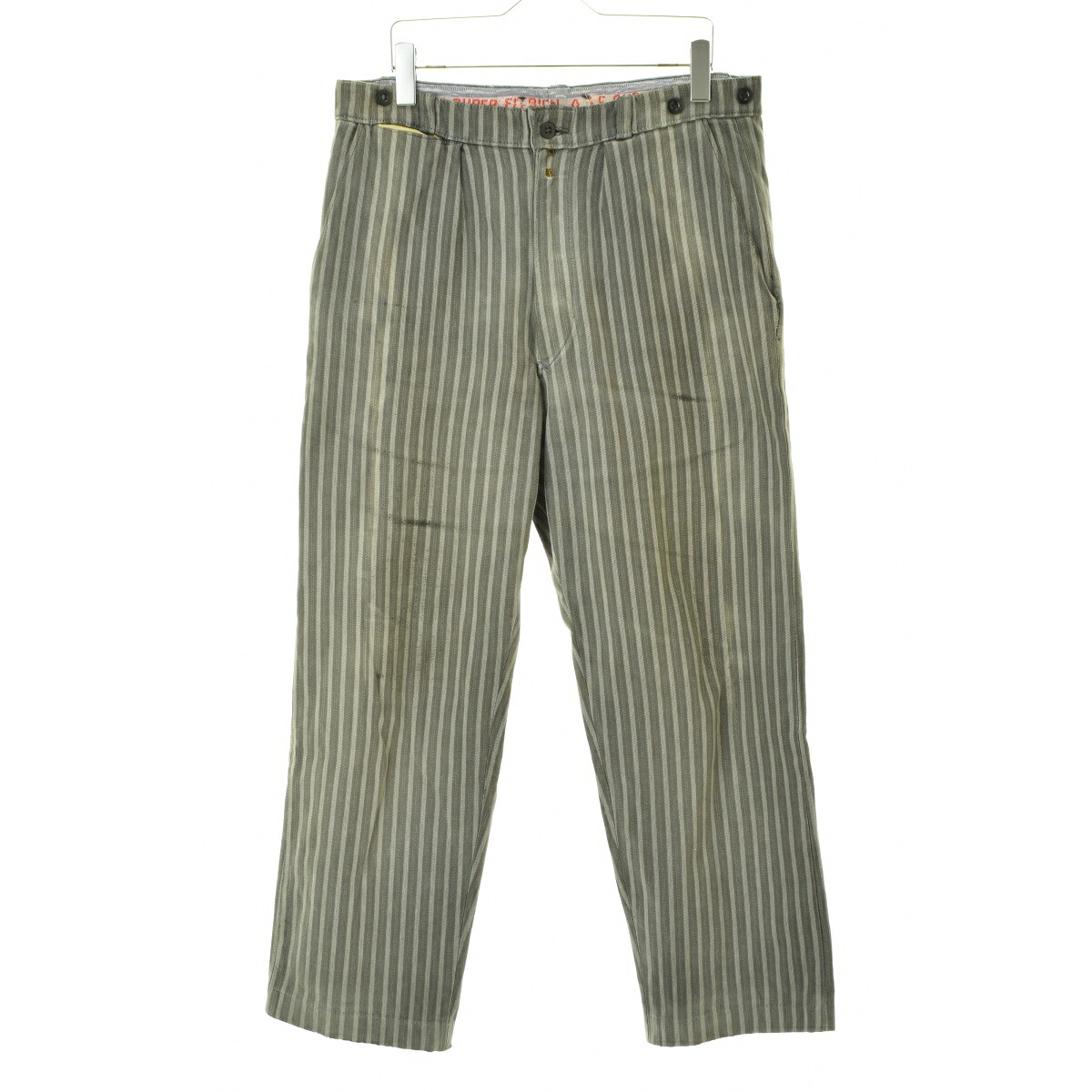 【中古】VINTAGE / ヴィンテージ LE SUPER FLERIEN フレンチワーク ストライプパンツ【cacfbcbe-m】