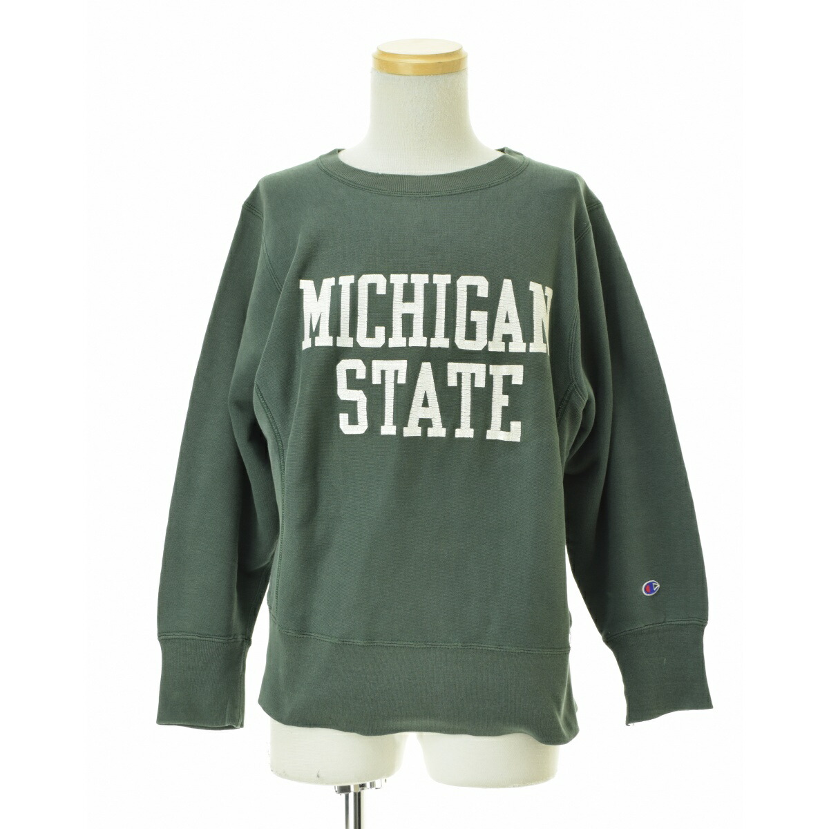 【中古】CHAMPION / チャンピオン 80s トリコタグ REVERSE WEAVE リバースウィーブ MICHIGAN STATE長袖スウェット【cacfbcbj-m】