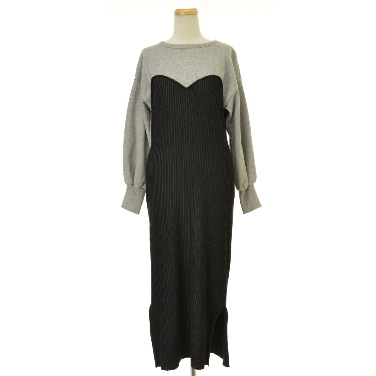 アメリ　ヴィンテージ　ニットワンピース　ニットドレス Ameri（アメリ）の「SHINE SET KNIT DRESS（ワンピース）」 - WEAR