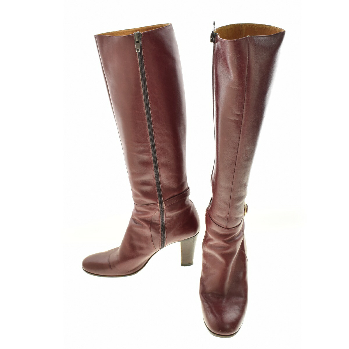 楽天市場】【中古】KHAITE(ケイト) ロングブーツ DIEGO 黒 レザー