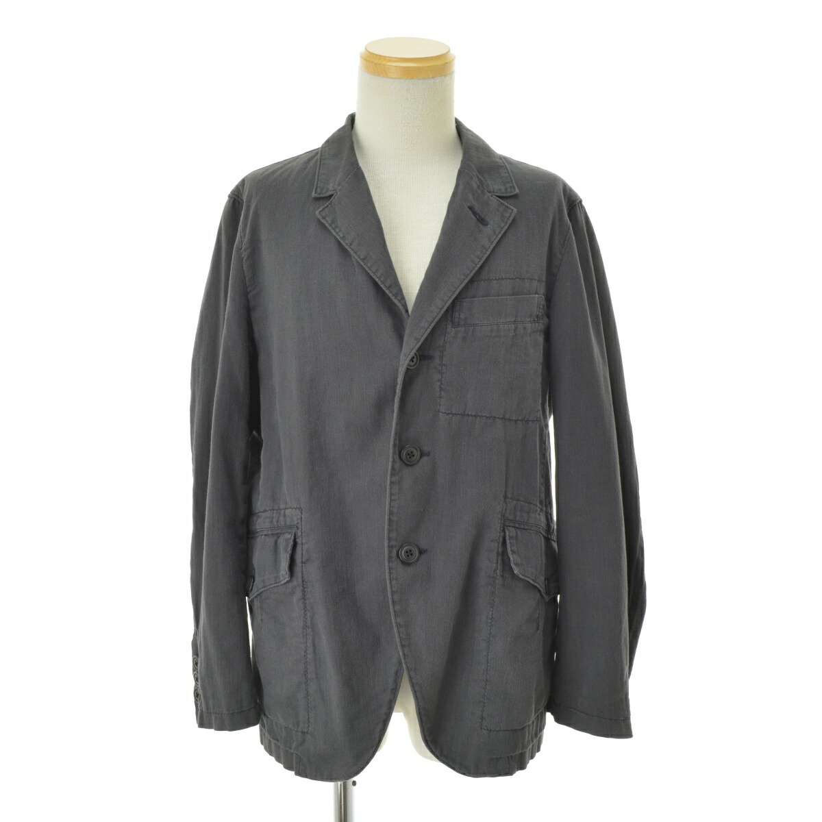 美品 MHL ウールジャケット M グレー 579-220154 WA-SHI COTTON POPLIN | MHL.（エムエイチエル） ｜【公式】通販