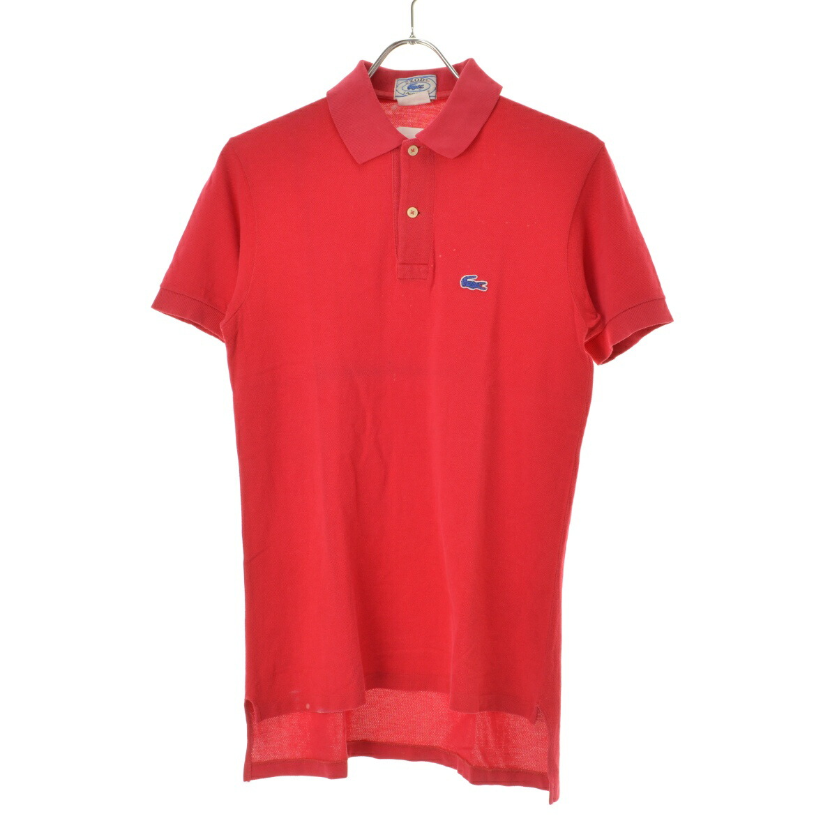 【中古】IZOD LACOSTE / アイゾッドラコステ 70s 糸巻きタグ 青ワニ 鹿の子半袖ポロシャツ【cacfajcj-m】