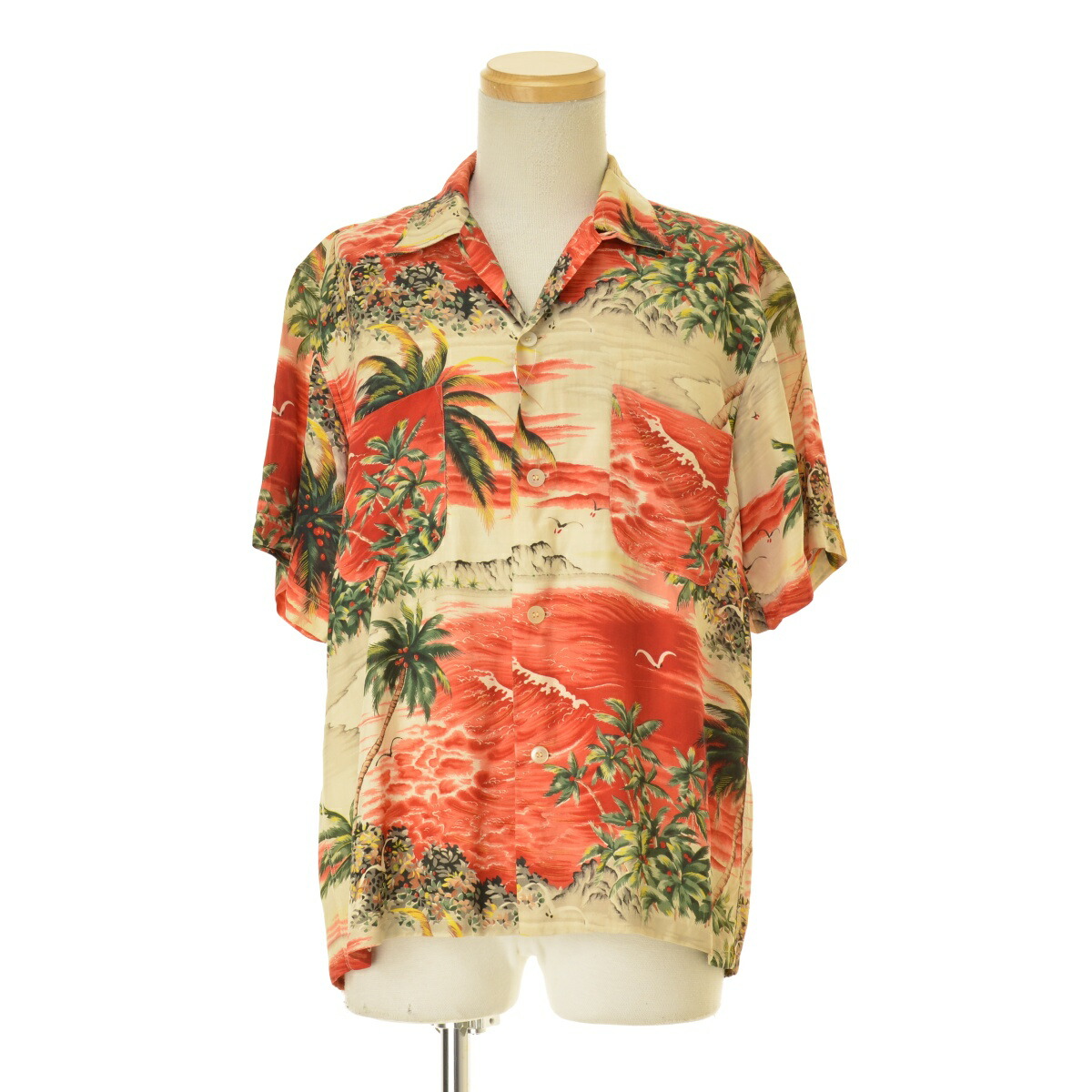PENNEY'S アロハシャツ 和柄 Mサイズ Yahoo!オークション - 【レア】60s Penny's レーヨンアロハ