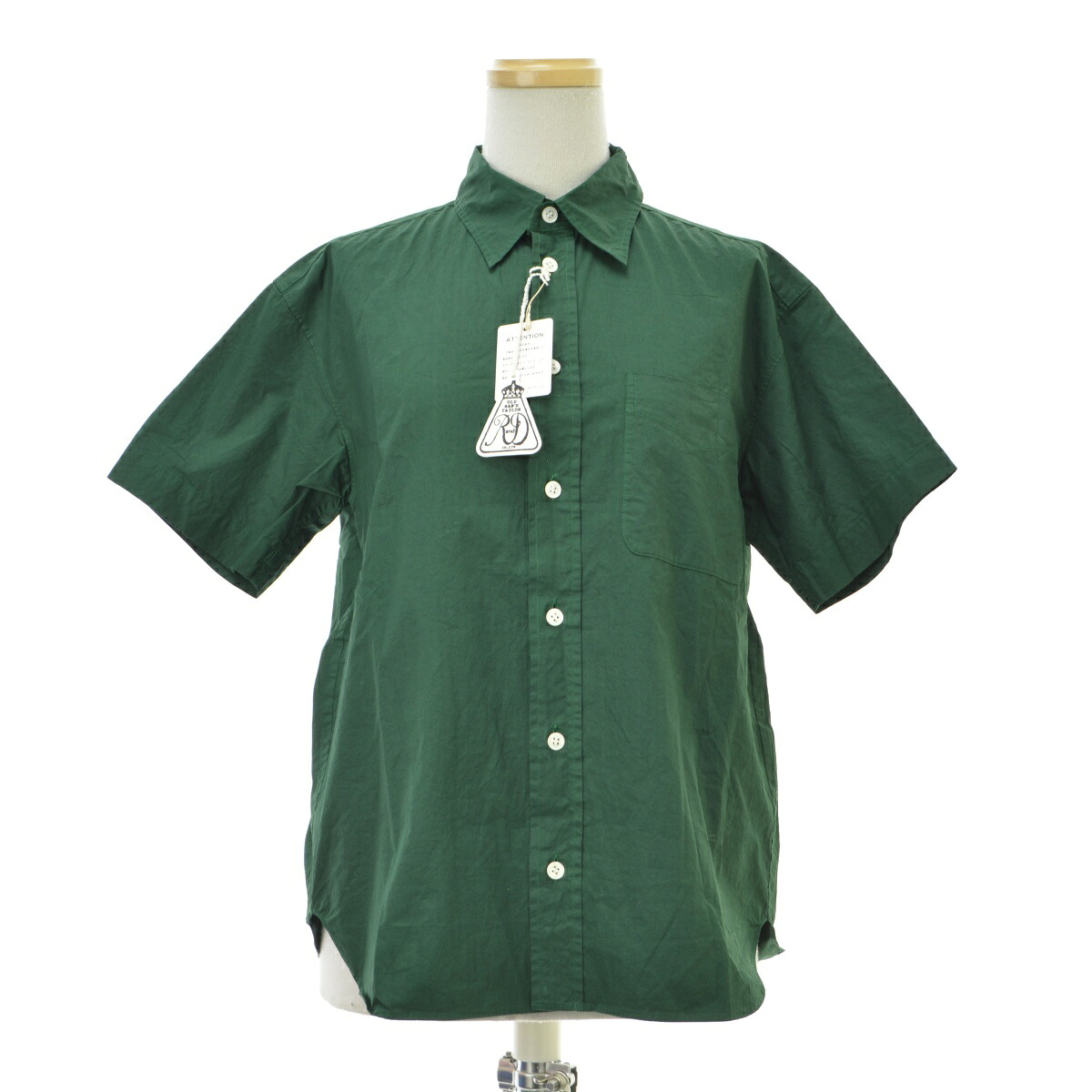 【中古】R&D.M.Co / OLDMAN'S TAILOR / オールドマンズテーラー 4154 ガーメントダイ ハーフスリーブ半袖シャツ【cacgabch-l】