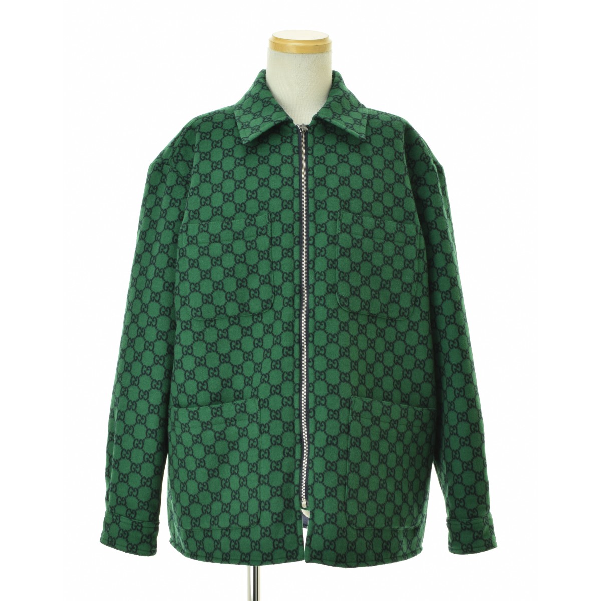 【中古】【期間限定値下げ】GUCCI / グッチ 24SS 770330 GG ウールフランネルジャケット【cacfajae-m】 67,760円