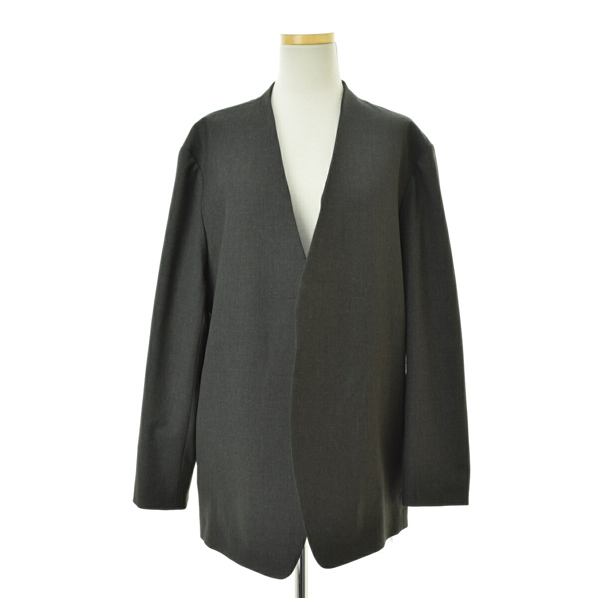 【中古】MIDIUMISOLID / ミディウミソリッド 25AW 3-172097 ノーカラージャケット【cacgadbe-l】