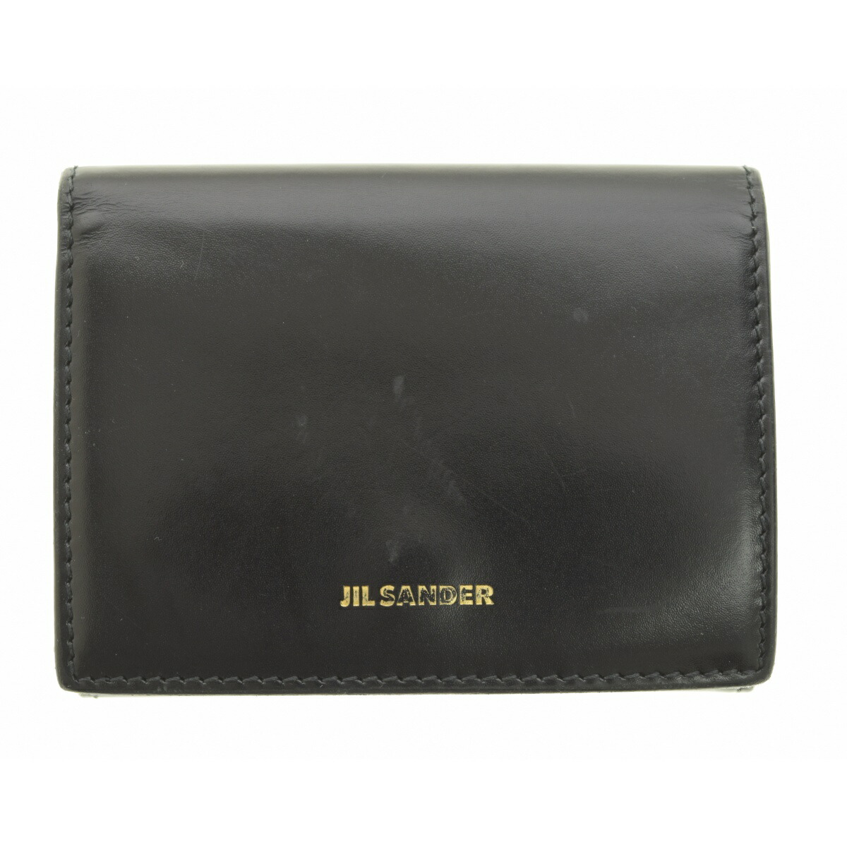 【中古】JIL SANDER / ジルサンダー TINY WALLET レザー三つ折り財布【cacfaebg-z】