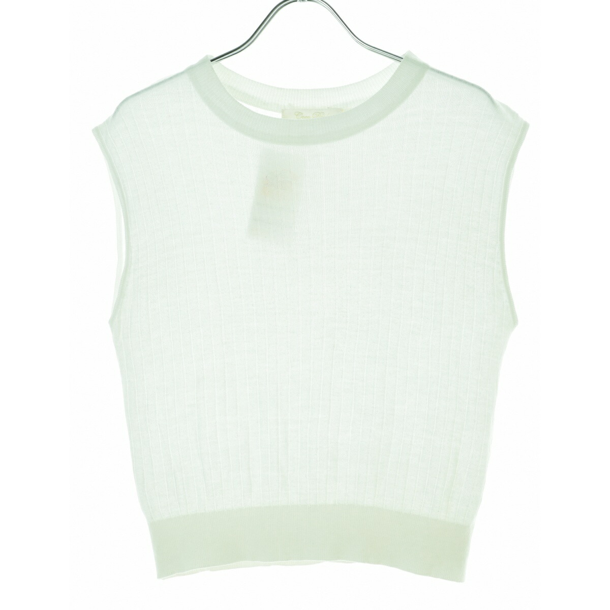フォトコピュー 【美品】231NCL NICOLE シルク混コットン ノースリーブサマーニットセーター/ TU フォトコピュー 【美品】231NCL NICOLE シルク混コットン