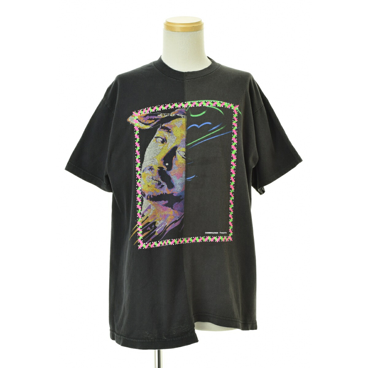 【中古】HURRAY HURRAY / フレイフレイ COMPOSITION REMAKE COMBINATION 再構築 リメイク コンビネーション ドッキング半袖Tシャツ【cacfaebg-m】