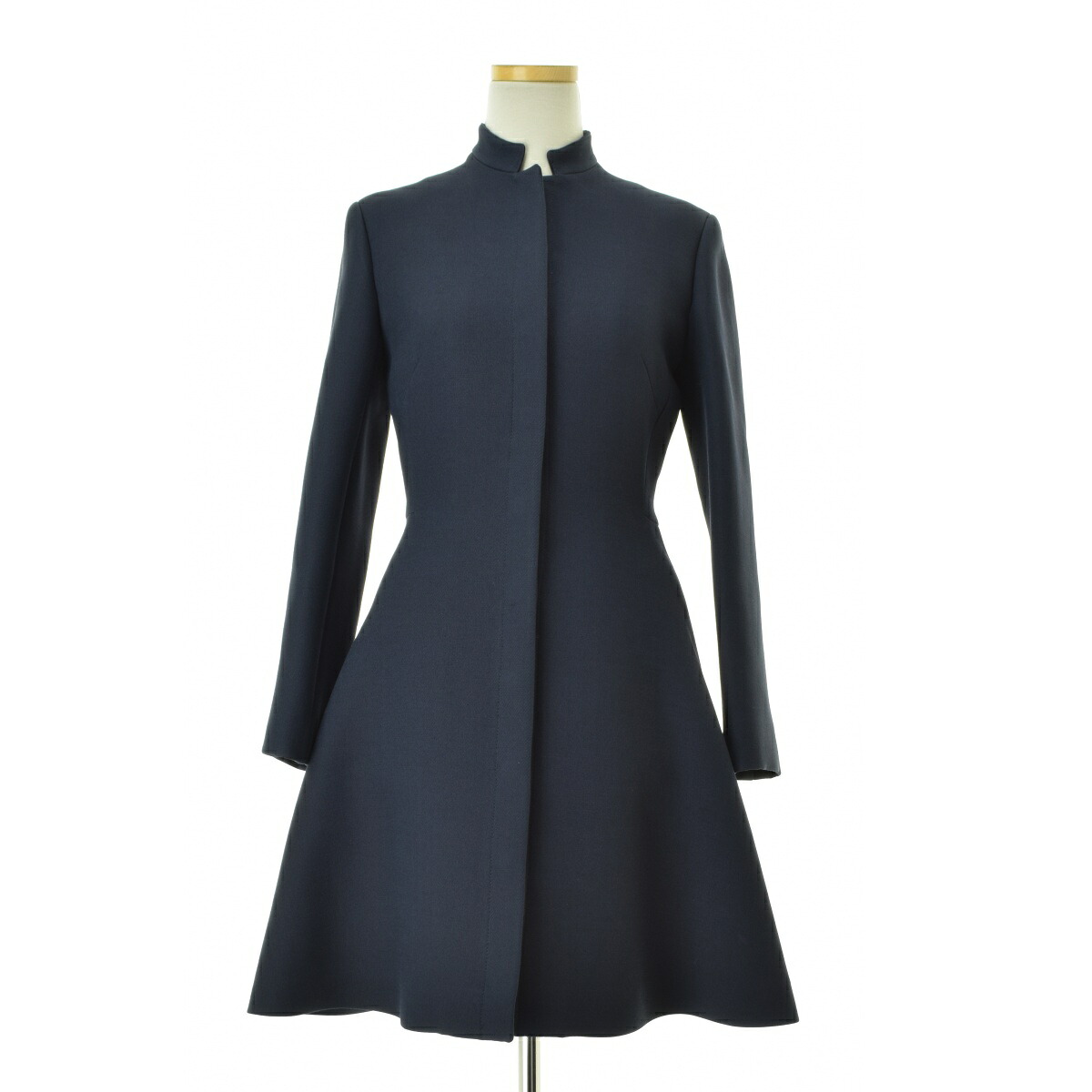 クリスチャンディオール✨アンゴラ　カシミヤ混　ロング　ベルデッドコート　Aライン クリスチャンディオール✨アンゴラ カシミヤ混 ロング ベルデッド