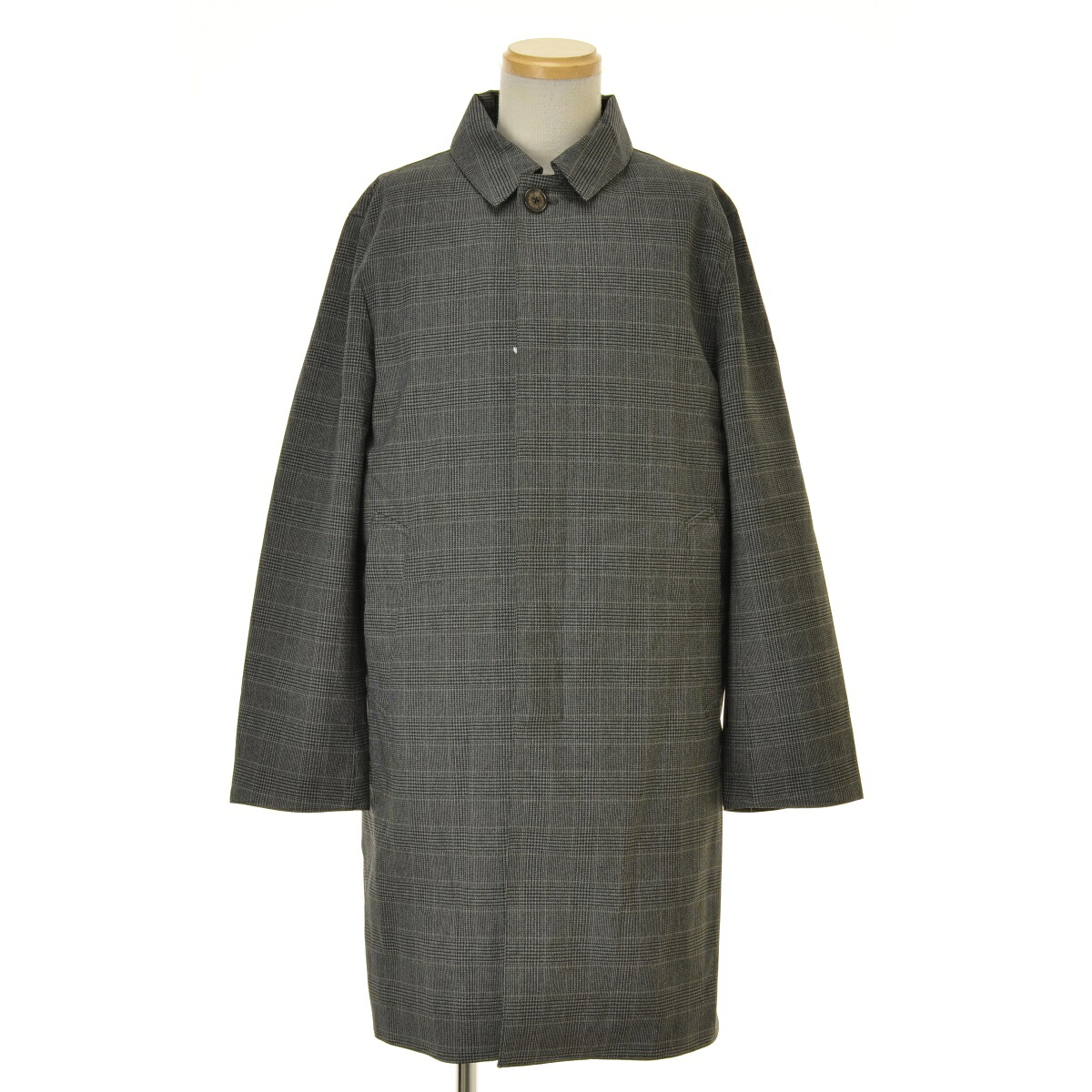 【中古】417 by EDIFICE / フォーワンセブンバイエディフィス 18020312300930 3WAY グレンチェック柄 ステンカラーコート【cacfajcg-m】