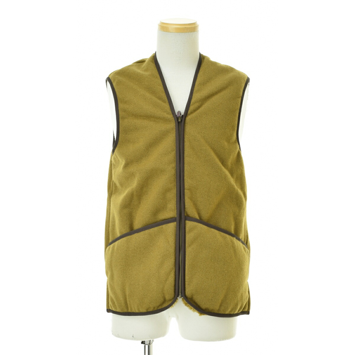 【中古】BARBOUR / バブアー 242MLI0004 フロントジップ ファー ライナー ベストベスト【cacgabci-m】