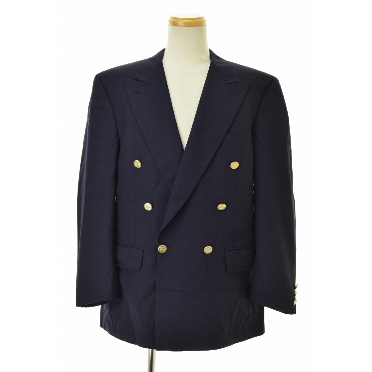 【中古】BURBERRY PRORSUM / バーバリープローサム Super 100's Wool ダブルブレザージャケット【caceaiae-m】