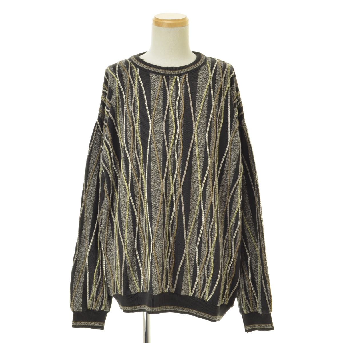 【中古】DOMENIC Sacco 3D長袖ニットセーター【caceadaj-m】
