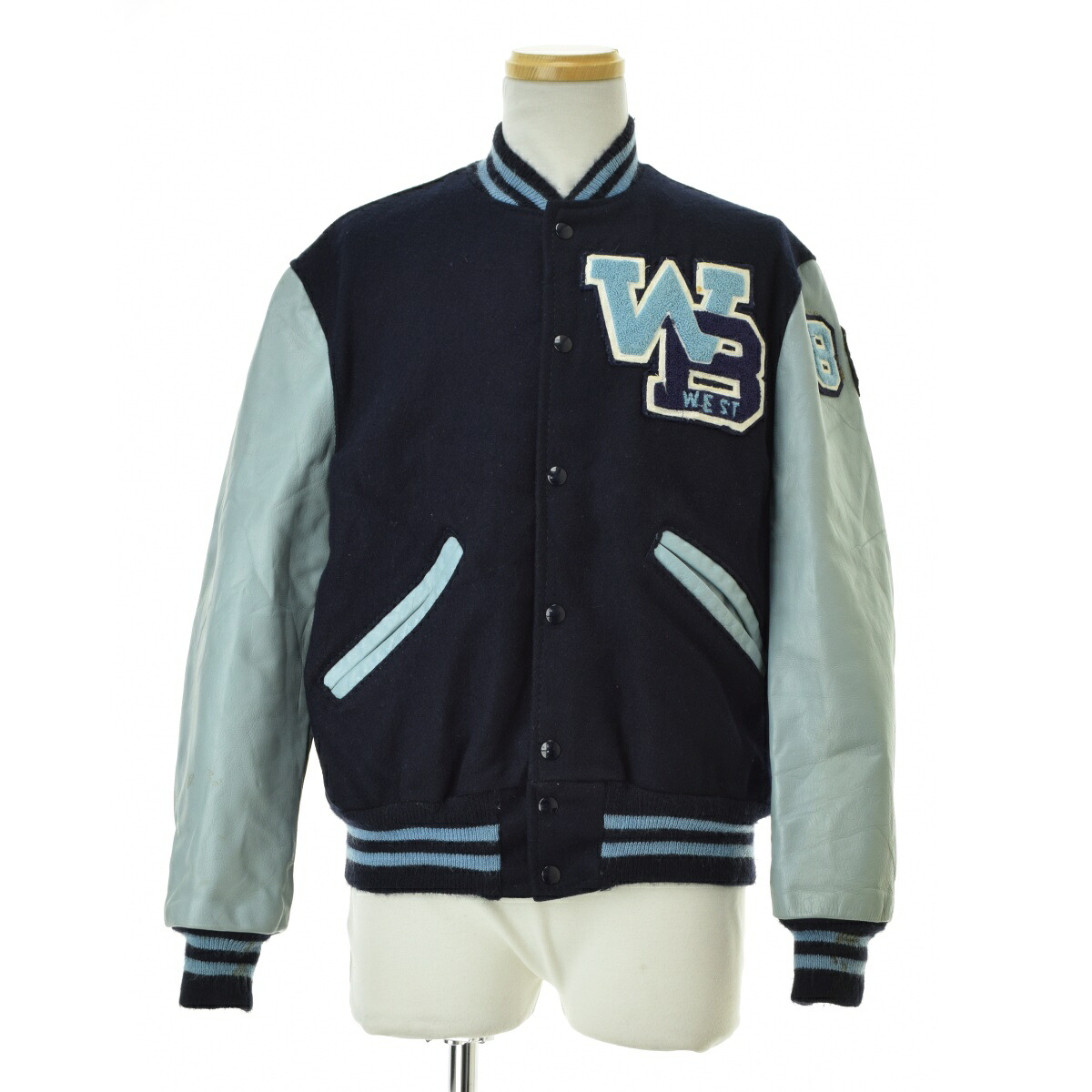 【中古】DeLONG / ディロング80s メルトン×レザーベースボールジャケット【cacgahbj-m】|ブランド古着の買取販売カンフル