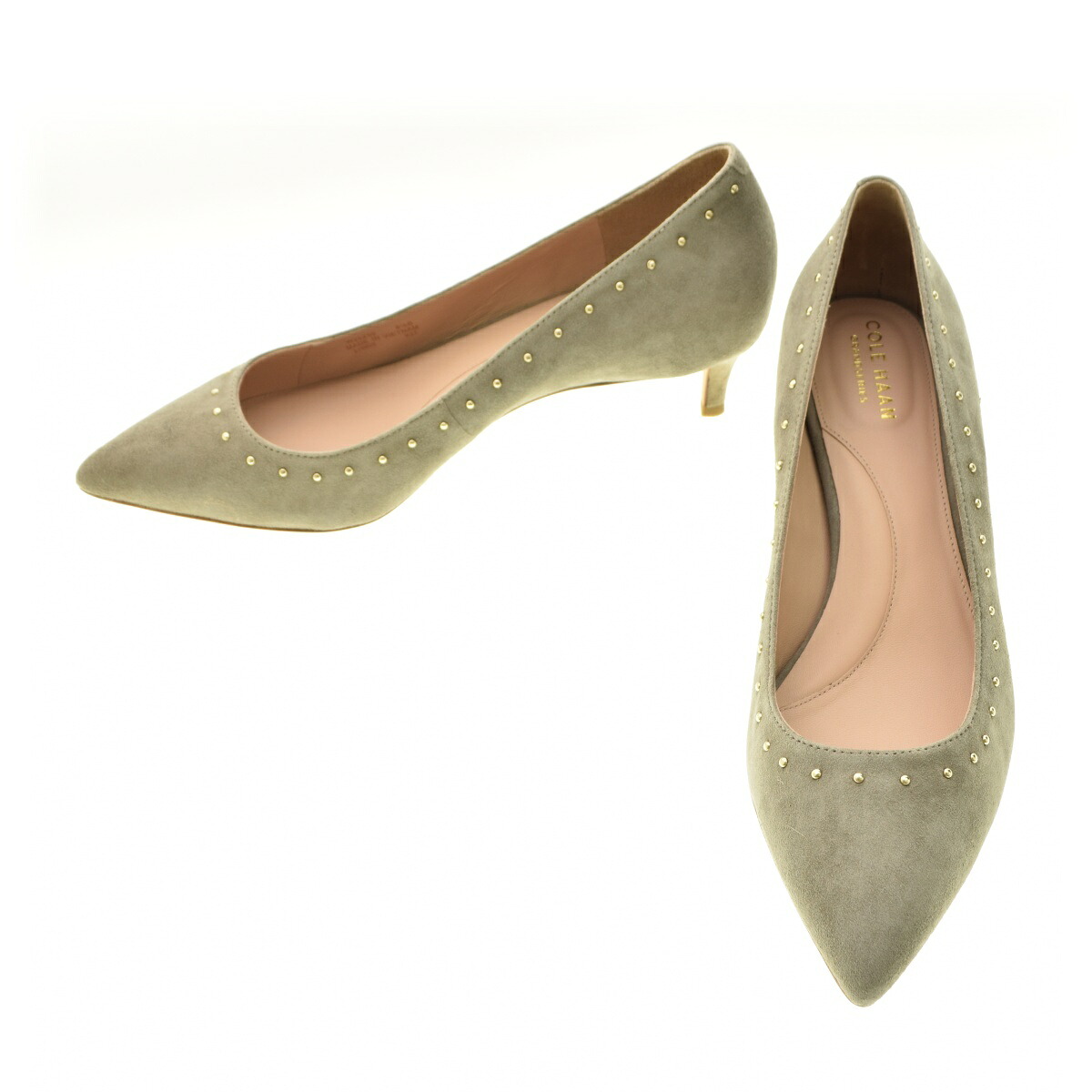 【中古】COLE HAAN / コールハーン W25239 BRIGIT PUMP 45mm ブリジット スタッズパンプス【送料無料】【cacfaice-z】
