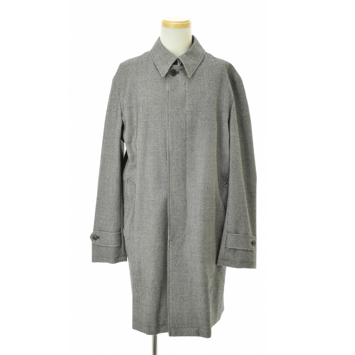 【中古】TEIJIN MEN'S SHOP GINZA 千鳥柄 ステンカラーコート【cacfbcba-m】