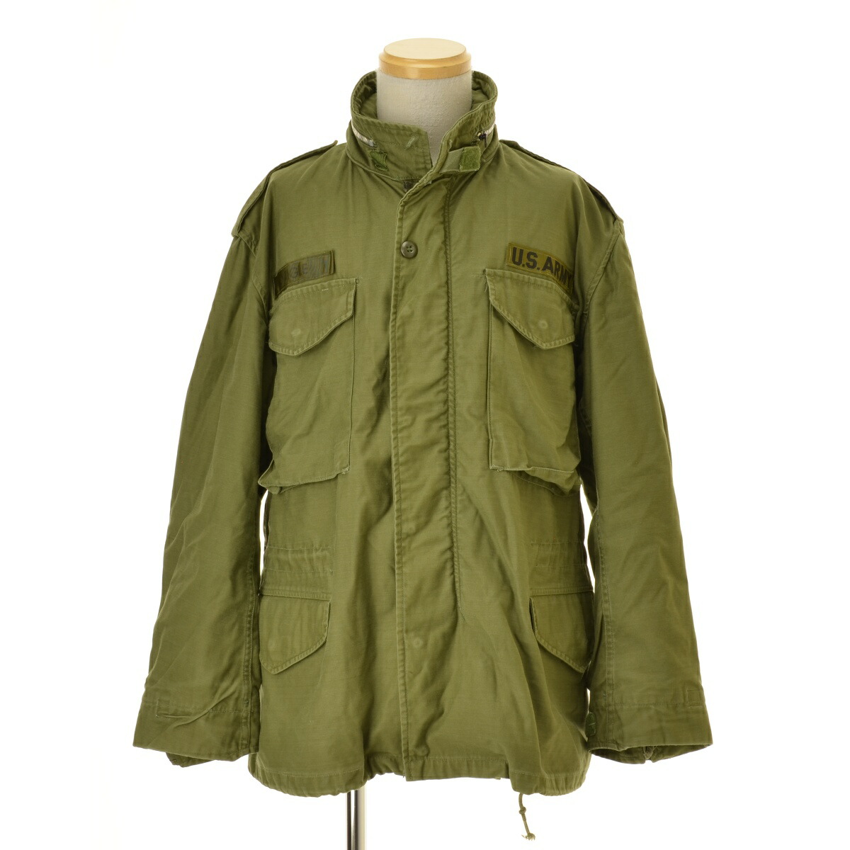 【中古】US ARMY / ユーエスアーミー 60s M-65 M65 2nd アルミジップ エポレット付ジャケット【cacfbacf-m】