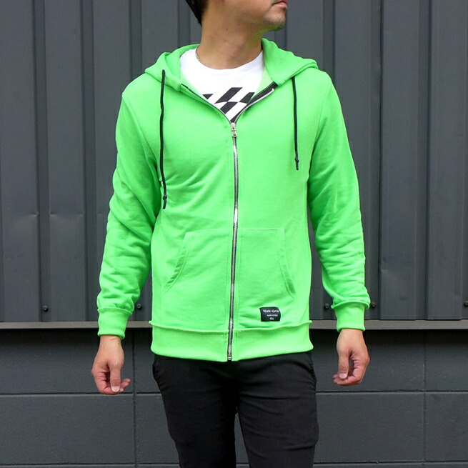 工場直送 楽天市場 ブロック イレブン Bl 11 Block Eleven Ss 春夏新作 メンズ ジップアップパーカー スウェット スエットフーデッドパーカー トレーナー 長袖 ネオンカラー 蛍光色blockeleven ネオングリーン メンズ 新品 イタリア製 ブランド