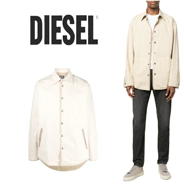 DIESEL レザークロップドジャケット異素材　星柄　シャツジャケット Amazon | [ディーゼル] メンズ ジャケット レザー A106760HJAC