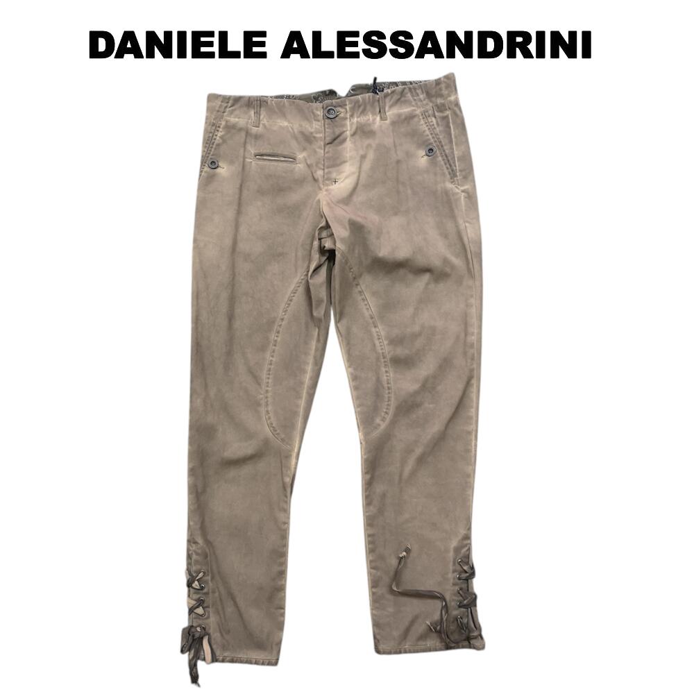 DANIELE ALESSANDRIN(ダニエレアレッサンドリーニ)メンズ ヴィンテージ加工デニム パンツミリタリーボトムス デニムP2264イタリア製｜ブランドショップ　還元屋