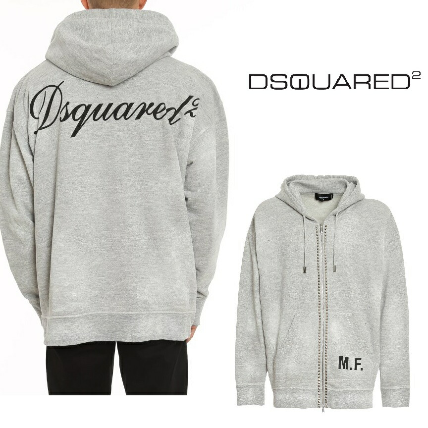 D SQUARED2 メンズ パーカー・フーディ 関税込】新作◇DSQUARED2 ディースクエアード◇ロゴ パーカー (D