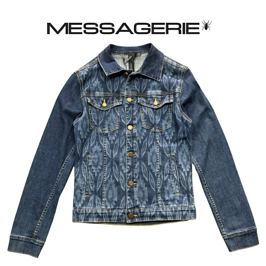 メッサジェリエ(Messagerie) 　 メンズ ストレッチデニムジャケット Gジャン ジャケット 送料無料 Messagerie