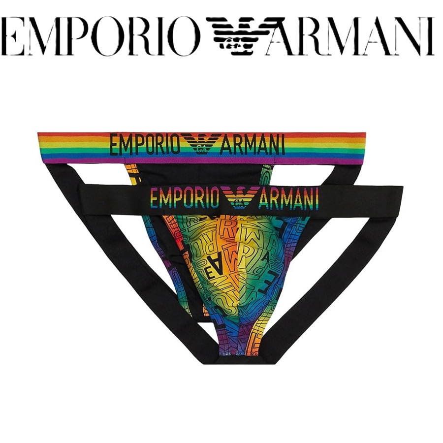 EMPORIO ARMANIエンポリオアルマーニ Yバック ビキニブリーフ 2枚組セット ケース付き