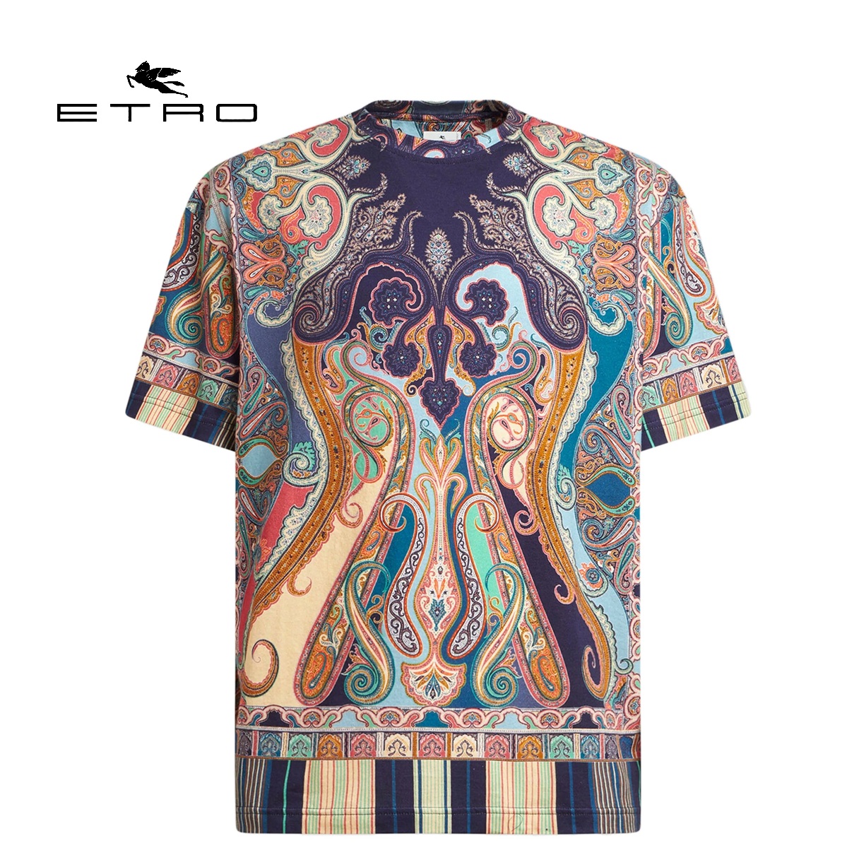 楽天市場】エトロ ETRO Tシャツ クルーネック 半袖 春夏 メンズ