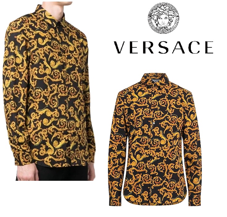 【新品未使用タグ付き】 現行!!! ヴェルサーチ バロック柄 総柄 ブルゾン 38307-1.jpg
