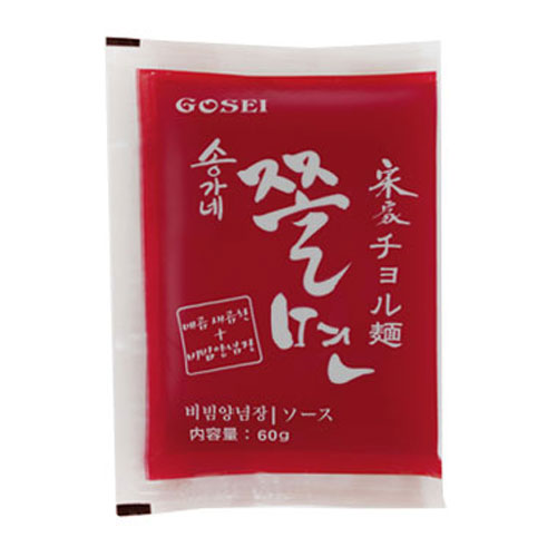 ★送料無料★【宋家】 チョル麺ソース　60gX100個(1BOX)《韓国冷麺 韓国麺 チョル麺セット チョル麺ソース 業務用冷麺 冷やし冷麺 ビビン麺 れいめん 宋家冷麺 宮殿冷麺 麺 細い麺 業務用ソース》｜カントンマーケット
