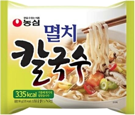 ★送料無料★【農心】ミョルチカルクッス 98gx1箱(40個) にぼしカルクッス にぼしラーメン 煮干しラーメン ノンシム NONGSHIM 韓国ラーメン インスタントラーメン 袋ラーメン