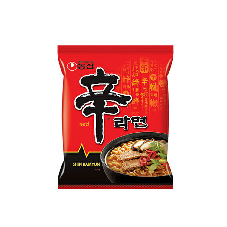 【農心】辛ラーメン　120g　ノンシム NONGSHIM 韓国ラーメン インスタントラーメン 袋ラーメン 辛いラーメン