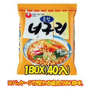 ★送料無料★【農心】ノグリラーメン(純味)　120gｘ1箱(40個入)　　 ノンシム NONGSHIM 韓国ラーメン インスタントラーメン 袋ラーメン 辛くないラーメン 海鮮ラーメン 韓国食品