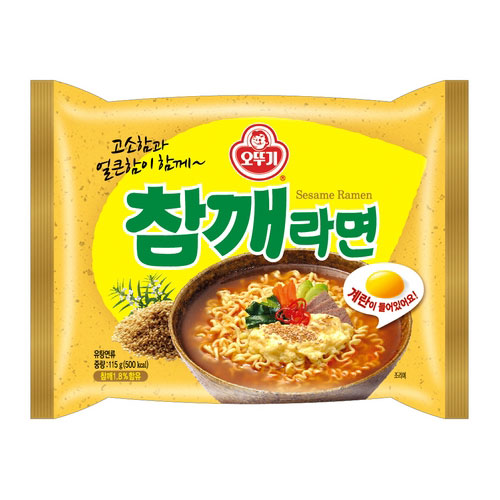 BOX販売【オットギ】チャムケラーメン 115g&times;32個　 ゴマラーメン オットギ オトギ 韓国ラーメン インスタントラーメン 袋ラーメン 辛くないラーメン 卵ラーメン｜カントンマーケット