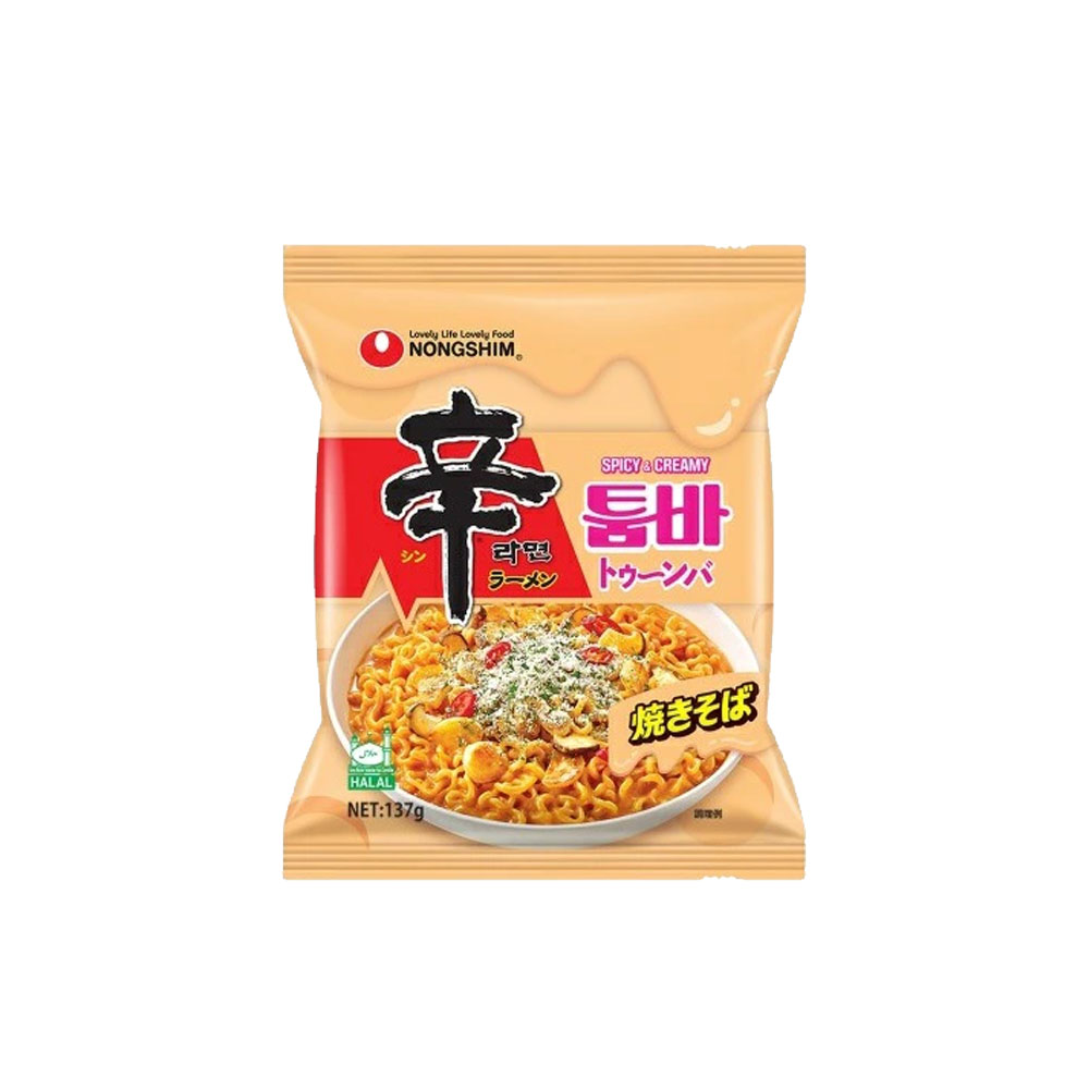 ★地域別送料無料★【農心】辛ラーメン トゥーンバ 137g　韓国ラーメン インスタントラーメン 袋ラーメン 辛いラーメン ?? スパイシートゥーンバパスタ