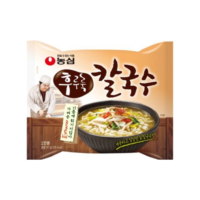 【農心】フルル　カルグクス素麺　97g×32個(1BOX)　★1個当たり￥205.2(税込)　《カルクッス 美味しいラーメン お米ラーメン ノンシム NONGSHIM 韓国ラーメン インスタントラーメン 袋ラーメン 米ヌードル》