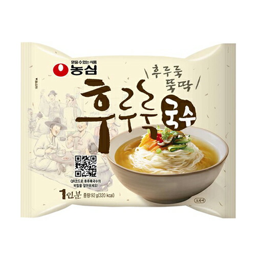 【農心】フルル　ククス素麺　92g×32個(1BOX)　★1個当たり￥205.2(税込)《カルクッス 美味しいラーメン お米ラーメン ノンシム NONGSHIM 韓国ラーメン インスタントラーメン 袋ラーメン 米ヌードル》