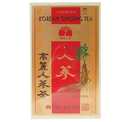高麗人参茶（木）3g*100包　☆韓国お茶 韓国食品 韓国食材 韓国飲み物 韓国飲料 韓国飲み料 韓国ジュース 韓国ドリンク 韓国ソフトドリンク 韓国お土産 敬老の日 人参茶 粉末茶｜カントンマーケット 15,610円