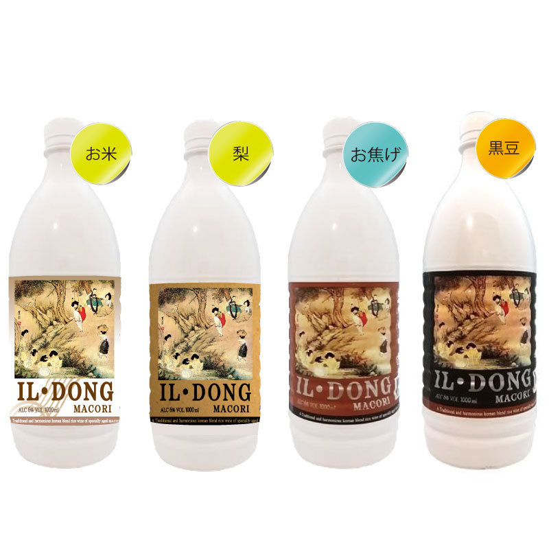 送料無料 一東マッコリ 6本セット 韓国食品 酒 お酒 1l4種類から3種選べる